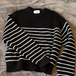 Wilfred free Black and White Striped Sweater